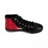 Red and Black Drummers Solid Rock Drumming High-top Sneakers