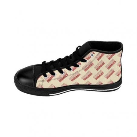 L and R Foot Drummers Solid Rock Drumming High-top Sneakers