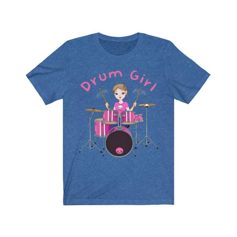 Drum Girl Drummers Short Sleeve Tee