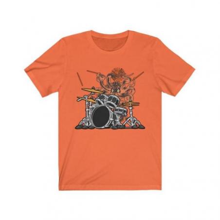 Drumming Octopus Drummers Short Sleeve Tee