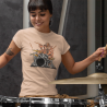 Drumming Octopus Drummers Short Sleeve Tee