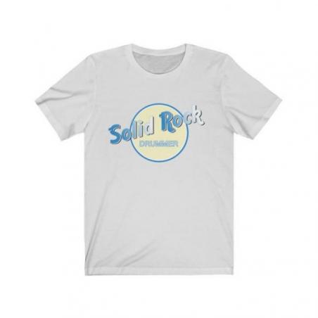 Solid Rock Drummer Logo Drummers Short Sleeve Tee