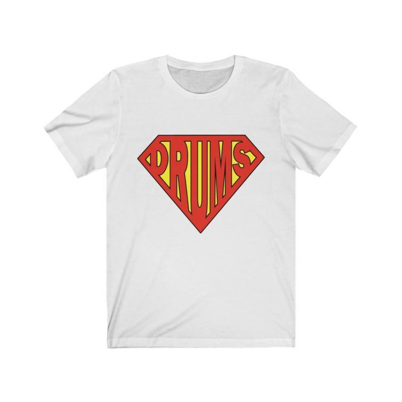 Superman Style Drummers Short Sleeve Tee