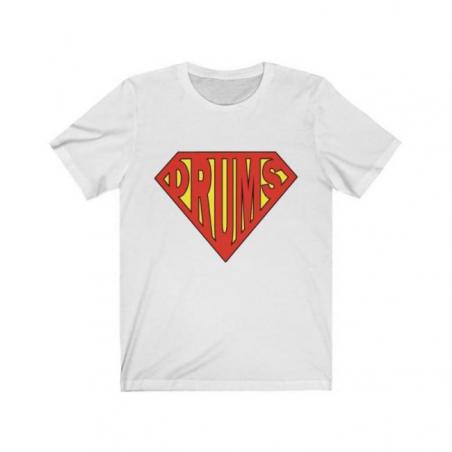 Superman Style Drummers Short Sleeve Tee