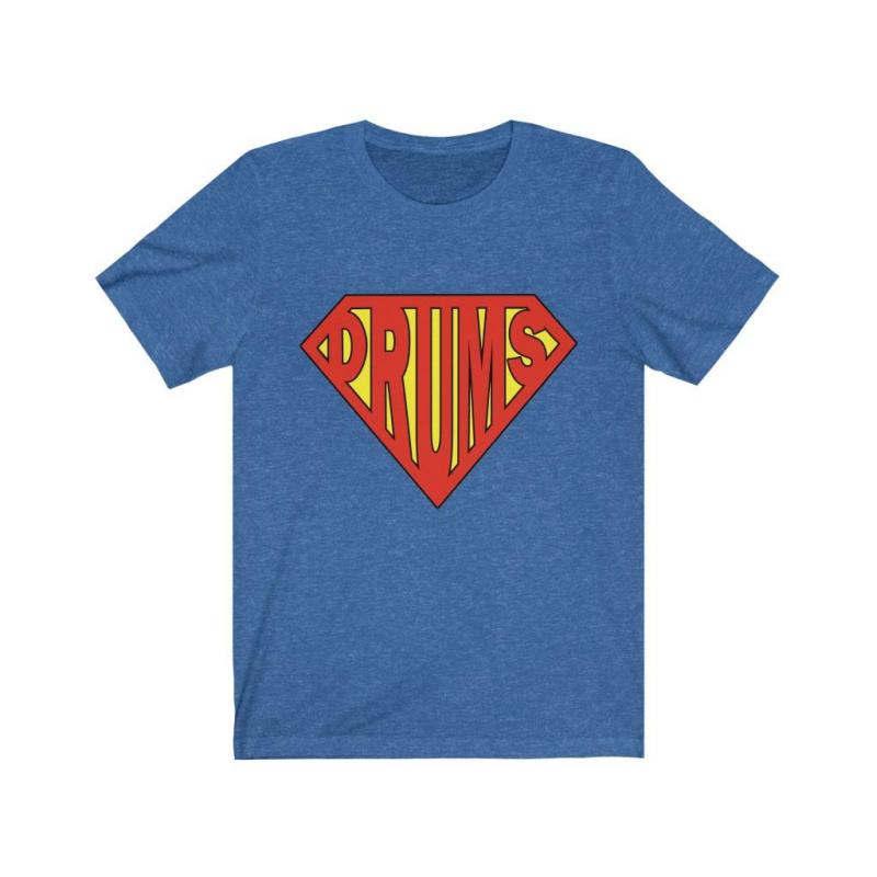 Superman Style Drummers Short Sleeve Tee