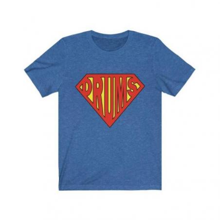 Superman Style Drummers Short Sleeve Tee