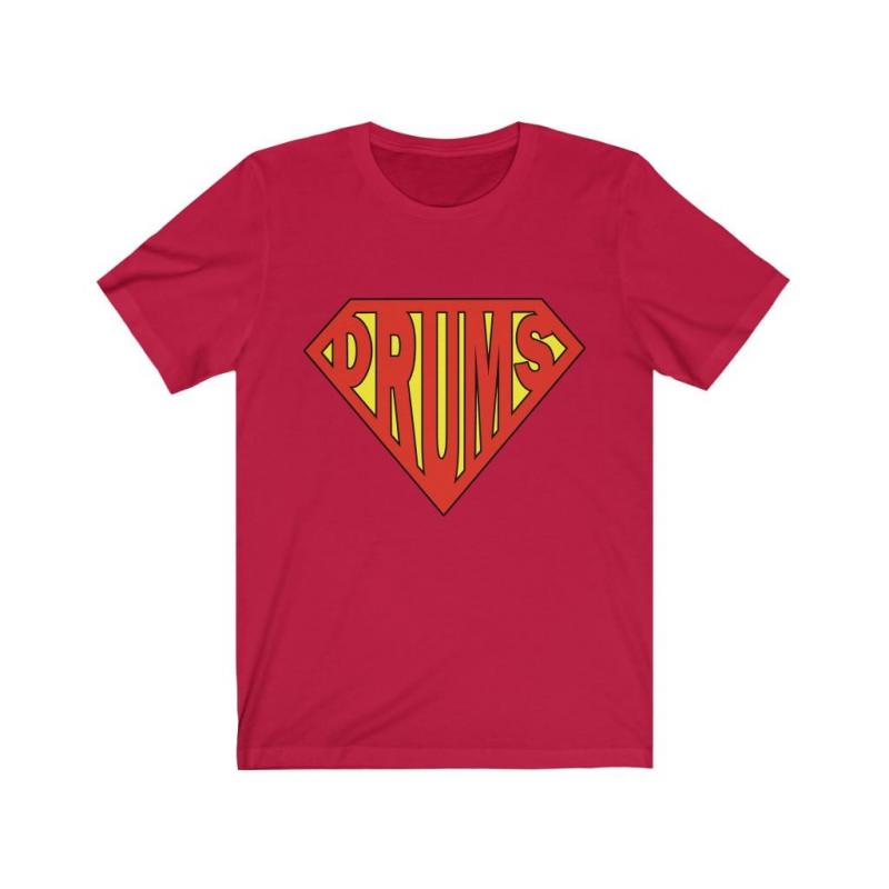 Superman Style Drummers Short Sleeve Tee