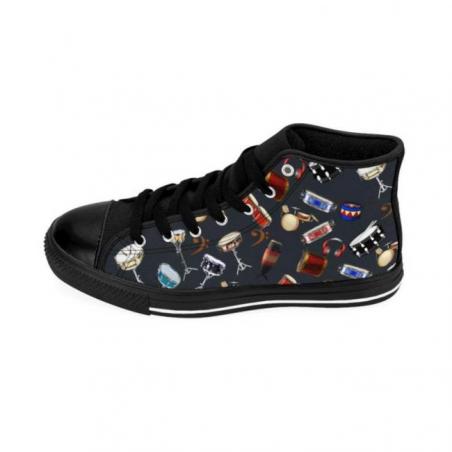 Snare Drum Pattern Midnight High-top Sneakers