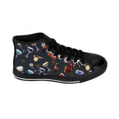 Snare Drum Pattern Midnight High-top Sneakers