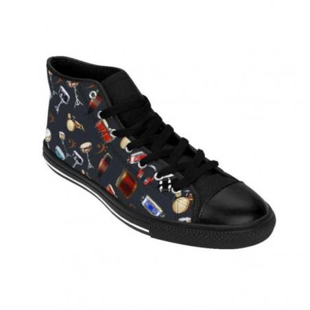 Snare Drum Pattern Midnight High-top Sneakers