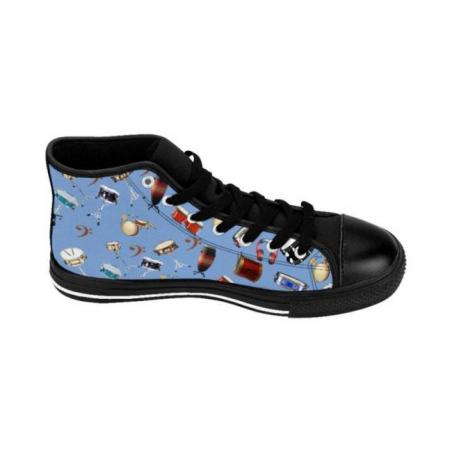 Snare Drum Pattern High-top Sneakers