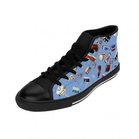 Snare Drum Pattern High-top Sneakers