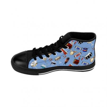 Snare Drum Pattern High-top Sneakers