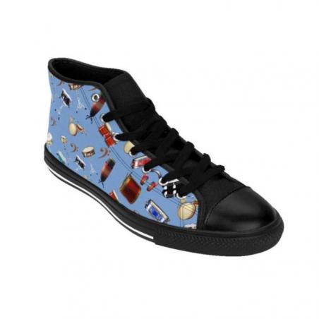 Snare Drum Pattern High-top Sneakers