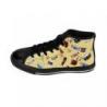 Snare Drum Pattern Cream High-top Sneakers